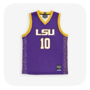 Angel Reese Champs Purple and Yellow Athletic Jersey